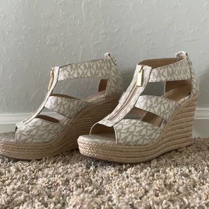michael kors espadrille wedges